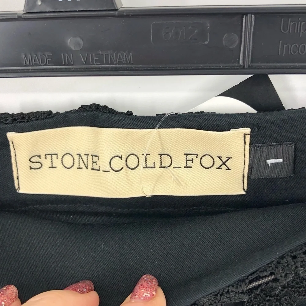 Stone Cold Fox Midi Skirt Womens 2 Stretch Y2K Whimsigoth Lace 90s Witchy NWT